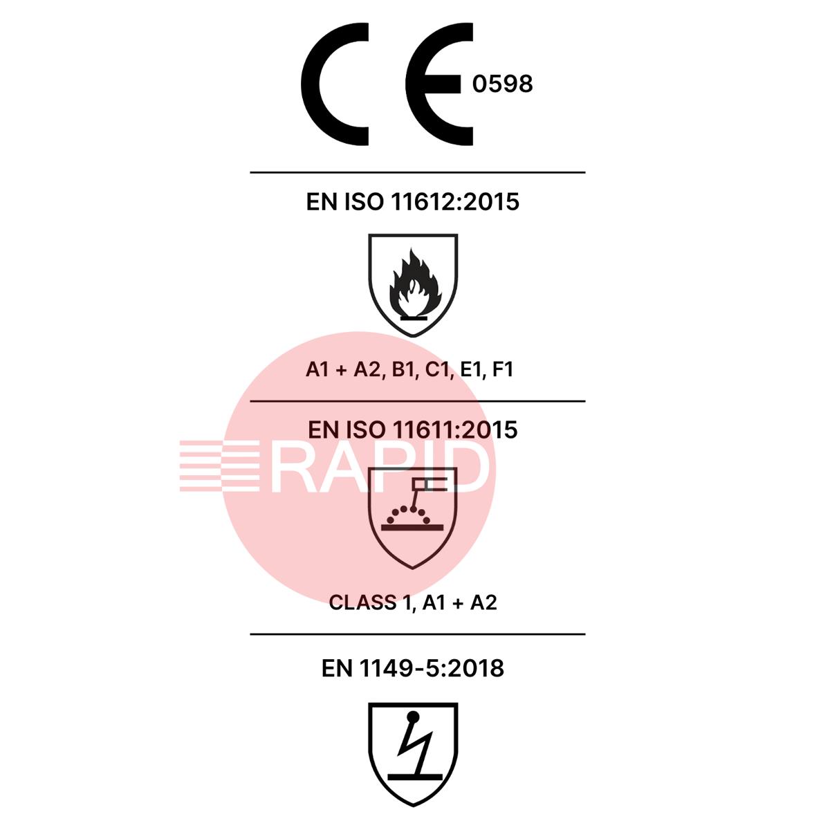KWW0140010  Kemppi Turku Flame-Retardant Work Overalls - EN ISO 11611